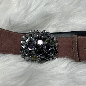 ABACO Paris Leather Belt Women’s Medium Rose Made In Italy